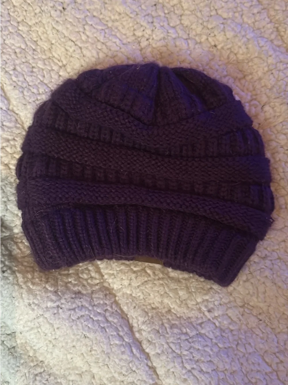Purple C.C. Beanie hat